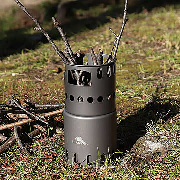 トークス ウッドバーニングストーブ STV-11 Titanium Backpacking Wood Burning Stove TOAKS