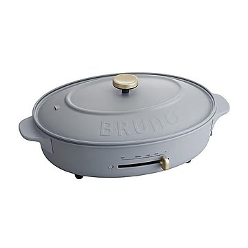 BRUNO crassy+ オーバルホットプレート ブルーグレー