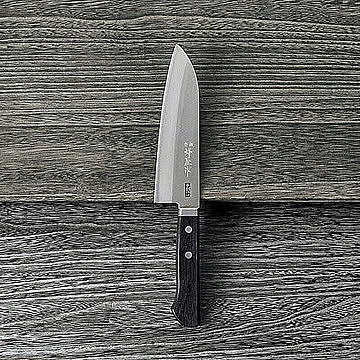 DPハガネ入本割込三徳包丁 管理No. 4580194044128