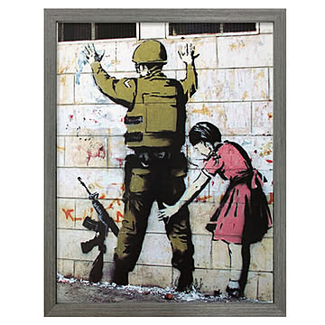 【bicosya/美工社】Banksy /バンクシー Girl ZSearching Soldier　ガール　サーチング　ソルジャー