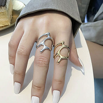 リング アメーバ 不規則 オープンリング シルバー 指輪 アクセサリー ヒップホップ アクセサリー ジュエリー ジュエル jewel レゲエ クラブCLUB