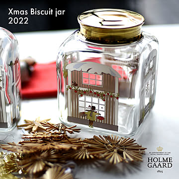 HOLMEGAARD/CHRISTMAS Biscuit jar/2022/Jette Frolich/ホルムガード/クリスマスビスケットジャー/イエッテ・フローリッヒ/Xmas