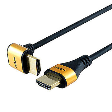 ホーリック HDMIケーブル L型90度 1.5m ゴールド HL15-566GD 管理No. 4533115065665