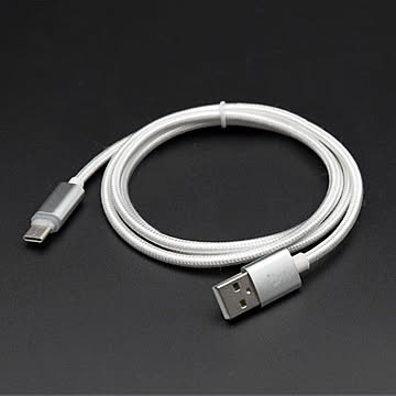 日本トラストテクノロジー Type-C充電おしらせケーブル 1m シルバー JTINDTC-SV
