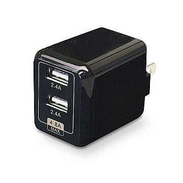 日本トラストテクノロジー USB充電器 cubeタイプ248 (ブラック) CUBEAC248BK 管理No. 4520008247246