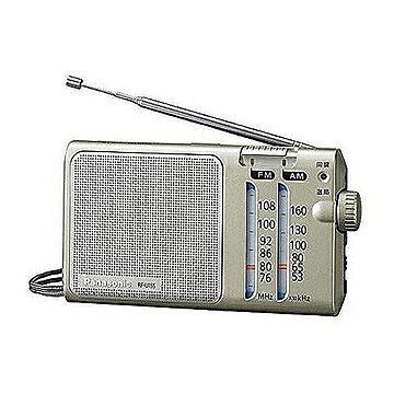 高感度ラジオ FM/AM 2バンドレシーバー パナソニック RF-U155-S 管理No. 4549077897039