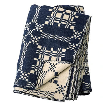 Wool Blanket / Jacquard NAVY