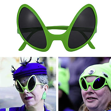 サングラス エイリアン グリーン コスプレ メガネ 眼鏡