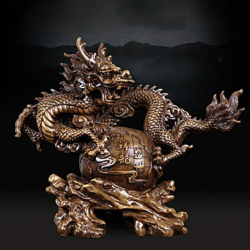 風水 特大 龍 ドラゴン 置物 竜 玄関 龍の飾り 風水グッズ レジン 開運祈願 金運祈願アイテム 龍神 開運 金運 財産運 出世運 恋愛運 幸福