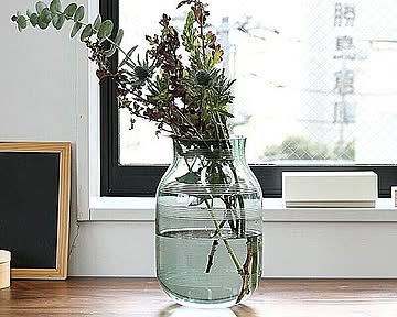 ケーラー オマジオグラス ベース L 280mm グリーン Kahler Omaggio Glass