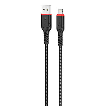 JTT hoco X59 ANTI-BENDING iOSケーブル ブラック X59-ANTBIC-BK