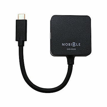 ミヨシ USB Type-C用4ポ-トUSB3.1 Gen1ホストアダプタ ブラック SAD-HH03/BK 管理No. 4951241145691