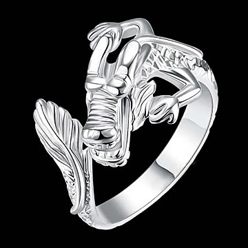 リング ポップなドラゴン 指輪 龍 竜 シルバーアクセサリー ヒップホップ アクセサリー ジュエリー ジュエル jewel レゲエ クラブ メンズ レディース 男女兼用