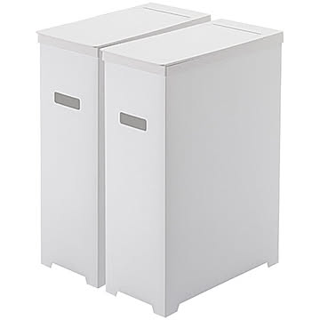 【YAMAZAKI/山崎実業】スリム蓋付きゴミ箱 タワー 2個組 tower