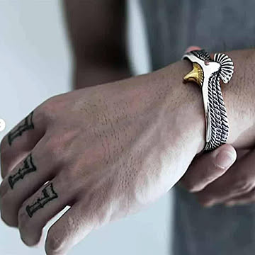 ブレスレット 鷹 イーグル バングル ファルコン 腕輪 アクセサリー ヒップホップ ジュエリー ジュエル jewel レゲエ クラブCLUB メンズ 男女兼用