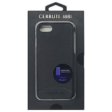 CERRUTI Smooth Split Leather - Hard Case - Black CEHCP7SLBK 管理No. 4526397956301