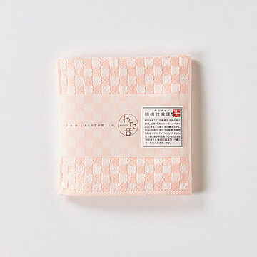楠橋紋織 くすばしタオル ハンカチタオル 25cm×25cm ピンク