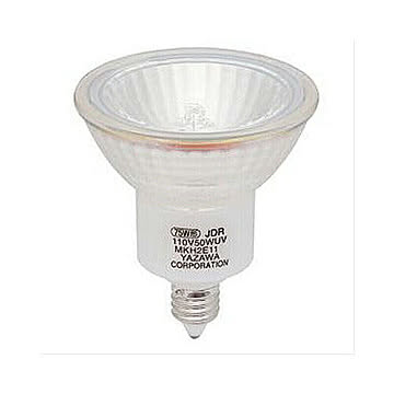 YAZAWA　エコクールハロゲンシャイン 75W形 E11 中角 2個パック　JDR110V50WUVMKH2E112P 管理No. 4966307310333
