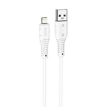 JTT hoco X67 nanoシリコンケーブル 2.4A USB-A to iOS ホワイト X67-NANOSAL-WH