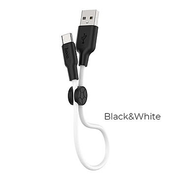 日本トラストテクノロジー HOCO X21Plus シリコン充電ケーブル Type-C 25cm ホワイト X21P-TC02-WH