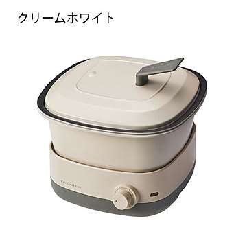 recolte POT DUO carr RPD-4 マルチクッカー クリームホワイト
