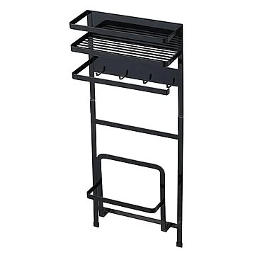 山崎実業 タワー マグネット収納ラック ブラック