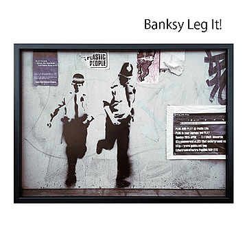 【bicosya/美工社】Banksy /バンクシー Leg It ! IBA-62209