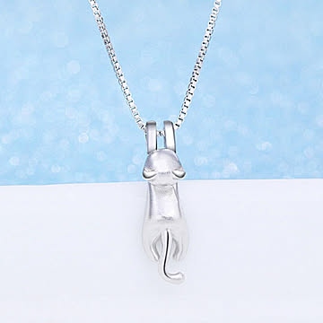 ネックレス 猫 ぶら下がり猫 ネコちゃん silver925 キャット CAT 首 アクセサリー ヒップホップ ジュエリー ジュエル jewel レゲエ クラブ