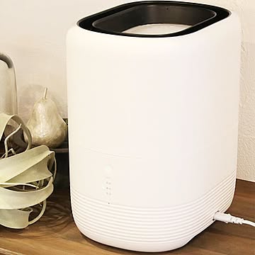 モイスナノ 無煙加湿器 ホワイト 本体サイズ