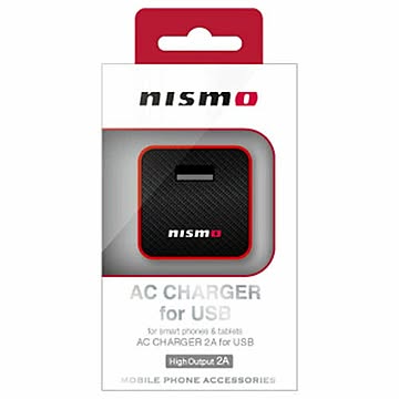 NISSAN 公式ライセンス品 NISMO AC CHARGER 2A FOR USB RED NMAJ-SDXR