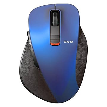BT5.0 ワイヤレスマウス EX-Gシリーズ 無線 5ボタン 静音 Lサイズ ブルー エレコム M-XGL15BBSBU