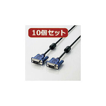 10個セット エレコム RoHS準拠 D-Sub15ピン(ミニ)ケーブル CAC-07BK/RSX10 管理No. 4589452962846