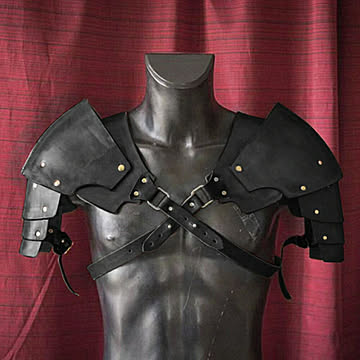 コスプレ 両肩 戦士 鎧 ブラック 衣装 メンズ レディース ファッション コスプレ衣装 コスチューム 甲冑風 肩当て 中世 ヴィンテージ 騎士 ナイト 鎧 服