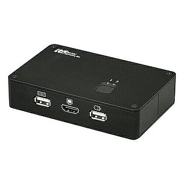 ラトックシステム 4Kディスプレイ/USBキーボード・マウス　パソコン切替器 RS-250UHDP-4K 管理No. 4949090401020
