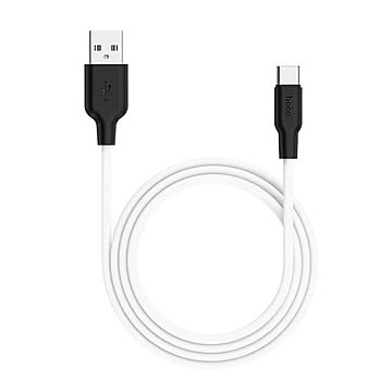 日本トラストテクノロジー HOCO X21Plus シリコン充電ケーブル Type-C 1.0m ホワイト X21P-TC10-WH