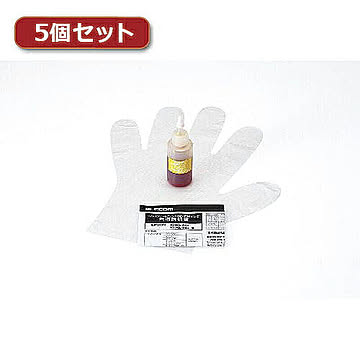 5個セットロジテック エプソン用80/70交換インク THE-8070Y4 THE-8070Y4X5 管理No. 4589452985623