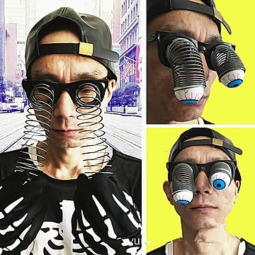 コスプレ メガネ 眼鏡 飛び出す 目玉 飛び出る 目 リアル eye アイ 本格的 誕生日 室内 置物 ハロウィン 仮装 クリスマス用品 可愛い