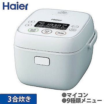 Haier マイコン炊飯ジャー JJ-M32A 3合炊き ホワイト