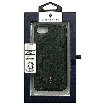 MASERATI 公式ライセンス品 iPhone8/7/6s/6専用 本革バックカバー MAGPEHCI8BK 管理No. 4526397968458