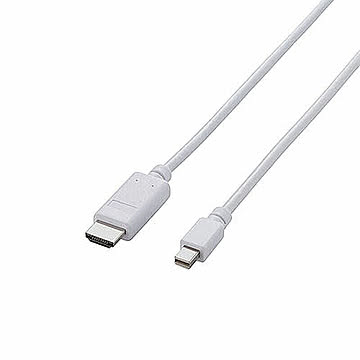 【5個セット】エレコム Mini DisplayPort-HDMI変換ケーブル/1m/ホワイト AD-MDPHDMI10WHX5 管理No. 4589453000769