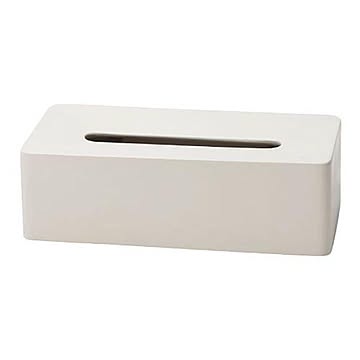 イデアコ ティッシュケース bar grande サンドホワイトマット