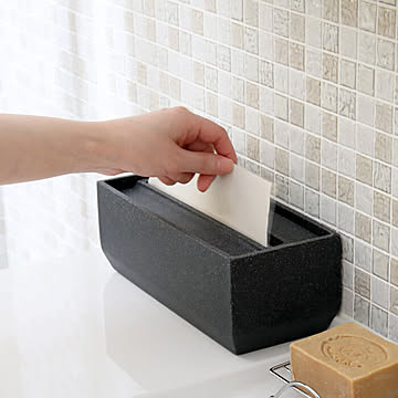 ideaco トレル 110 Paper towel box sand black