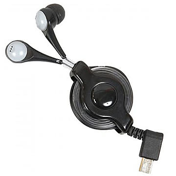 サンコー　iBud retractable earphone with microUSB　IBUDBL32　 管理No. 4560176602805