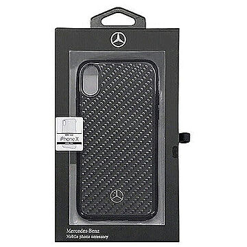 Mercedes 公式ライセンス品 iPhoneX専用 - Real Carbon fiber 管理No. 4526397964429