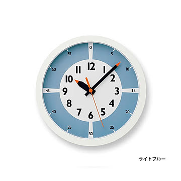 【Lemnos/レムノス】fun pun clock with color! ふんぷんくろっく ウィズ カラー