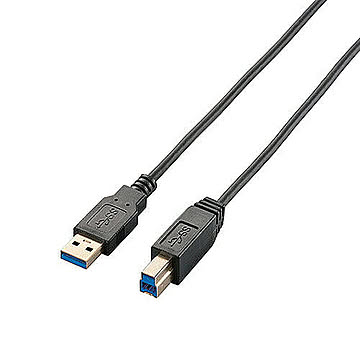 エレコム USB3.0ケーブル/A-Bタイプ/スリム/1.5m/ブラック USB3-ABX15BK 管理No. 4953103632370