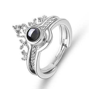 リング ストーン 王冠 2重 シルバー ジルコニア 指輪 アクセサリー ヒップホップ アクセサリー ジュエリー ジュエル jewel レゲエ クラブCLUB メンズ 男女兼用