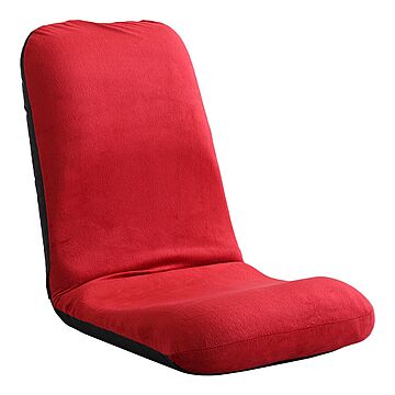 ホームテイスト リクライニング座椅子 Lサイズ 美姿勢習慣 起毛レッド 日本製