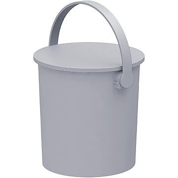 JEJアステージ フェルマー10 座れる多目的バケツ 10L ライトグレー