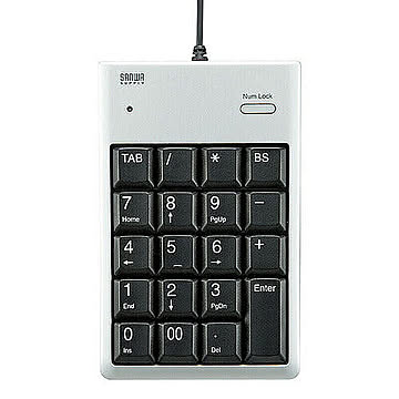 サンワサプライ USB2.0ハブ付テンキー NT-16UH2SVN 管理No. 4969887692844